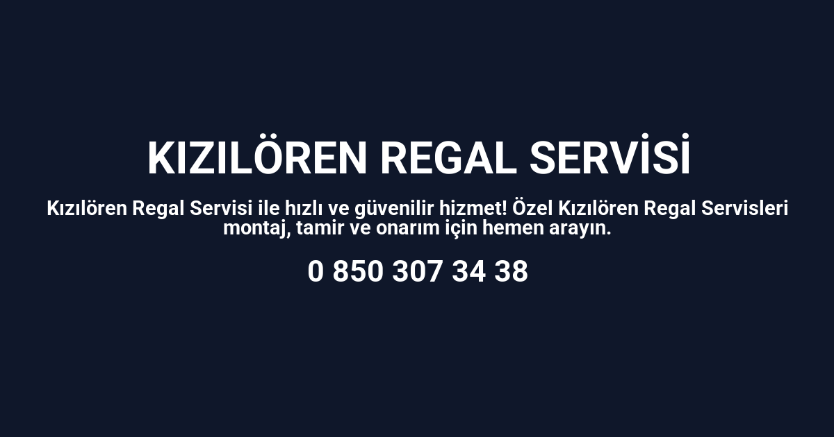 Kızılören Regal Servisi